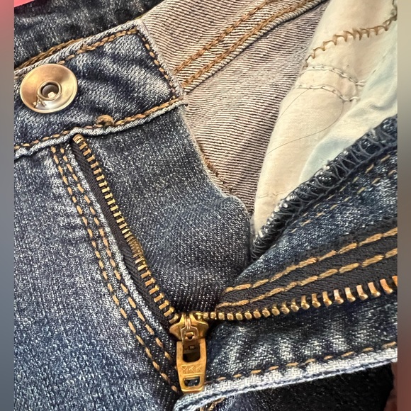 Aura jean denim shorts by women for wrangler Size X Small with spandex - Picture 6 of 12